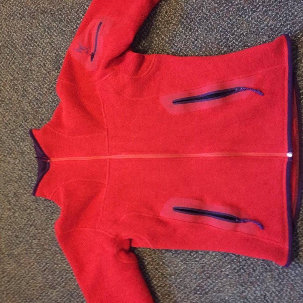 Arc'Teryx womens Medium fleece cardigan full zip jacket